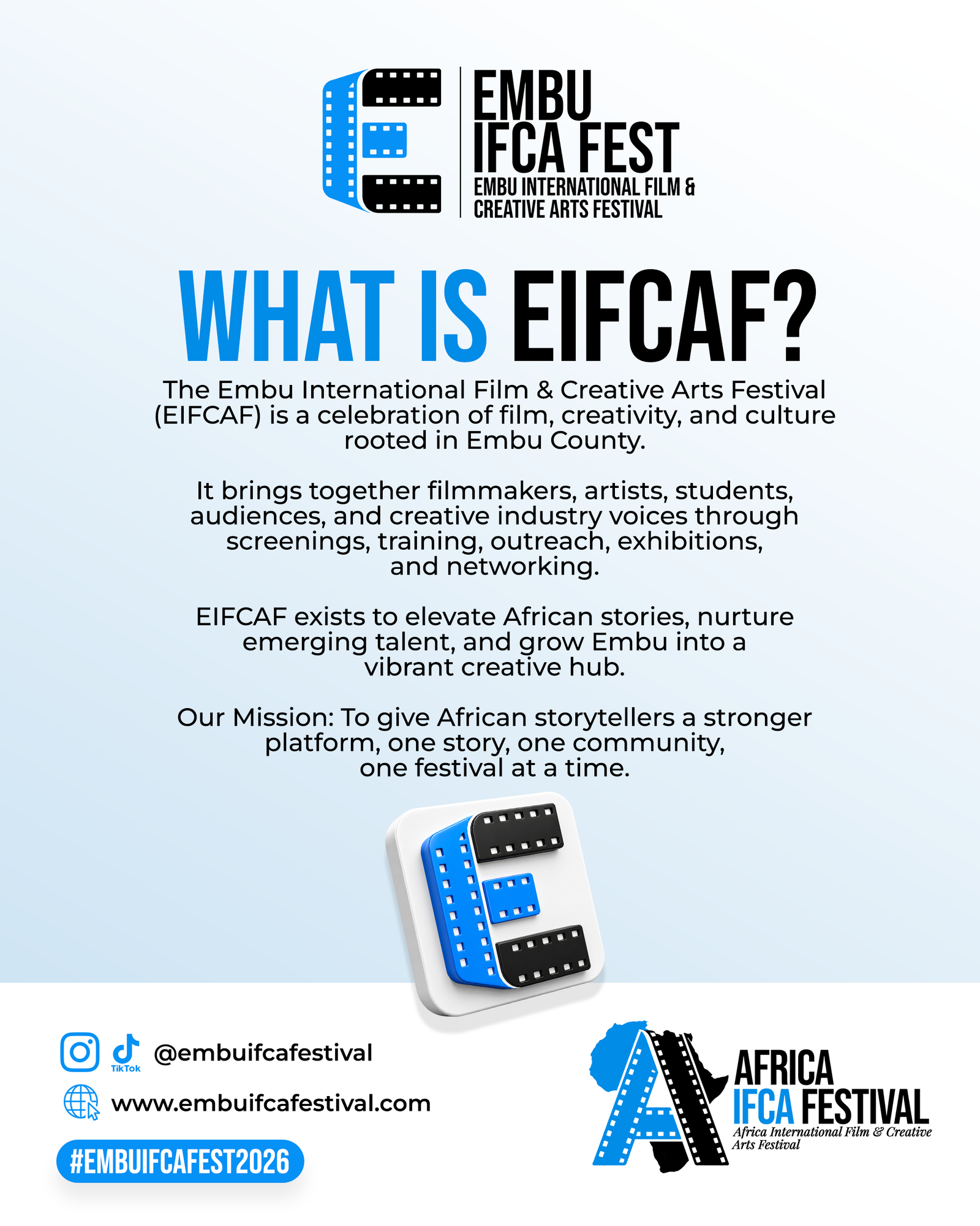 What is EIFCAF — Embu International Film & Creative Arts Festival